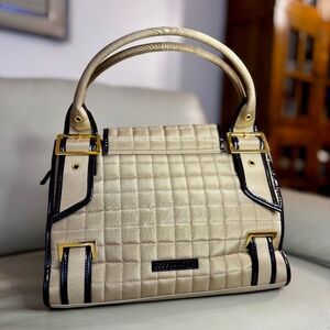 BCBG MAXAZRIA Taupe Quilted Handbag